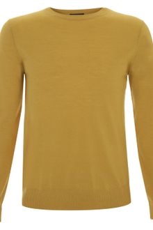 A.P.C. Mustard Yellow Knitted Jumper - Lyst
