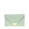 Asos Collection Asos Pyramid Metal Tip Clutch in Green (mint) - Lyst