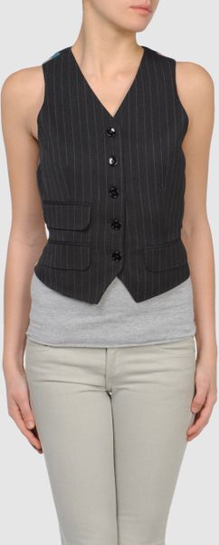 D&g Waistcoat in Gray (steel) - Lyst