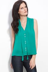 Elizabeth And James Jamie Silk Crepe Blouse