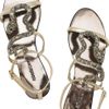 Roberto Cavalli Swarovski Crystal Snake and Leather Sandals in Gold (snake) - Lyst