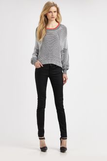 Alexander Wang Bi-color Rib Sweater - Lyst