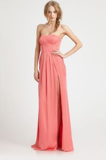 BCBGMAXAZRIA Strapless Enya Gown - Lyst