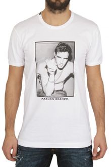 Dolce & Gabbana Marlon Brando Printed Jersey T-shirt - Lyst