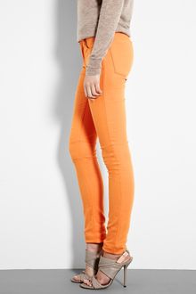 Helmut Lang Orange 5 Pocket Skinny Jean - Lyst