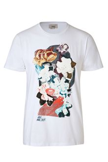 Marc Jacobs White Abstract Print Tee - Lyst