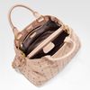 Miu Miu Studded Leather Top Handle Bag in Beige (black) - Lyst