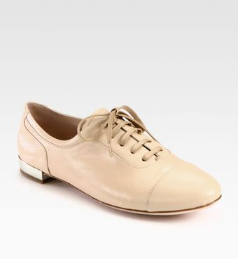  Lace-up Leather Oxfords 