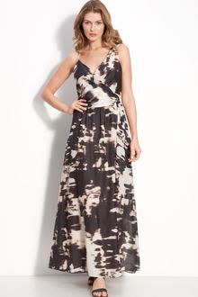 Suzi Chin For Maggy Boutique Asymmetrical Maxi Dress - Lyst