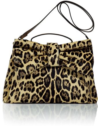 Valentino Beige Leopard Print Calf Hair Tote - Lyst
