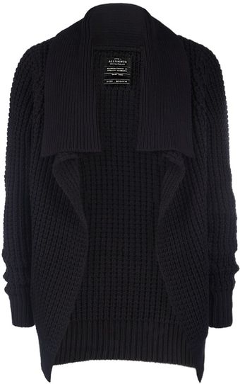 AllSaints Rok Open Cardigan - Lyst