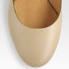 Chloé Leather Buckle Flats in Beige - Lyst