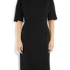 Jil Sander Longitude Structured Cottontwill Dress in Black - Lyst