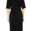 Jil Sander Longitude Structured Cottontwill Dress in Black - Lyst