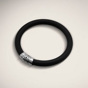John Hardy Black Rubber Cord Bracelet - Lyst