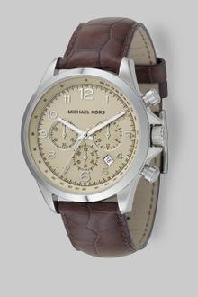Michael Kors Round Stainless Steel Chronograph Watch - Lyst