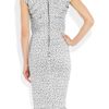 Nina Ricci Printed Stretch Linenblend Dress in Black - Lyst