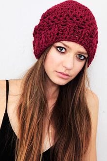 Planet Blue Slouchy Beanie - Lyst