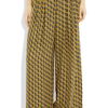 Rag & Bone Racine Printed Silk Wideleg Pants in Yellow - Lyst
