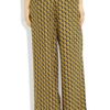 Rag & Bone Racine Printed Silk Wideleg Pants in Yellow - Lyst