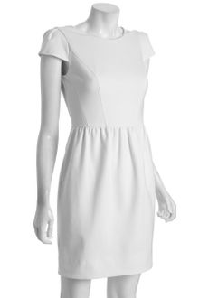 Shoshanna Ivory Ponte Cap Sleeve Tulip Skirt Dress - Lyst
