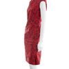Zac Posen Tafetta Leopard Dress in Red - Lyst