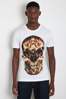 Alexander McQueen Alexander Mcqueen Mens Moth Skull T-shirt - Lyst