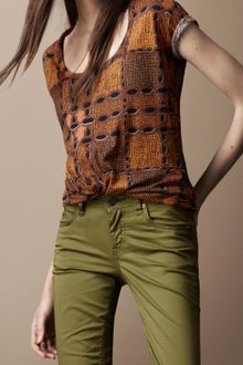 Burberry Brit Abstract Chain Print T-Shirt - Lyst