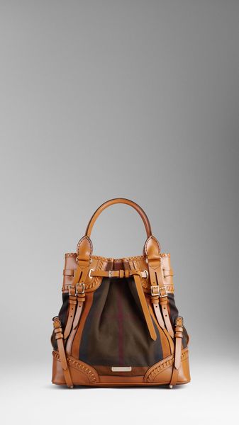 Burberry Medium Check Whipstitch Bag - Lyst