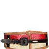 Burberry Prorsum High Waisted Two Tone Raffia Belt in Multicolor (red) - Lyst