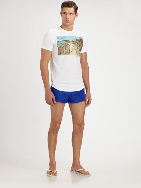Dsquared2 Swim Trunks in Blue for Men - Lyst