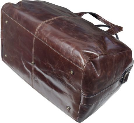 fossil dayton duffle genuine leather bag