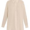 Acne Shining Sheer Blouse in Beige (nude) - Lyst