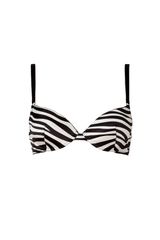 D&G White and Black Zebra Print Push Up Bra