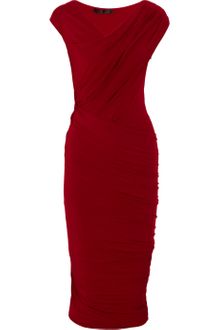Donna Karan New York Draped Stretch-jersey Dress - Lyst