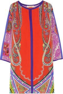 Etro Paisley-print Silk Dress - Lyst