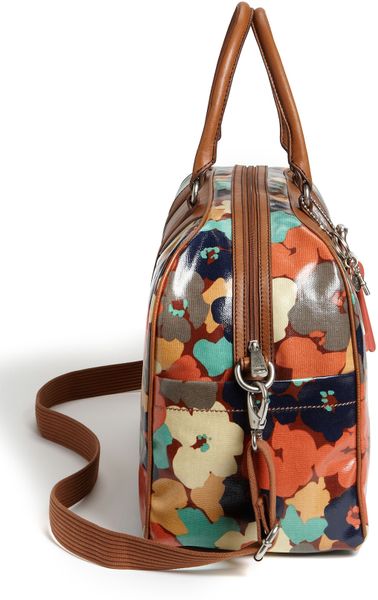 Fossil Vintage Key-per Coated Canvas Duffel Bag in Floral | Lyst