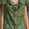 Milly Butterfly Sleeve Top in Green (grass) - Lyst