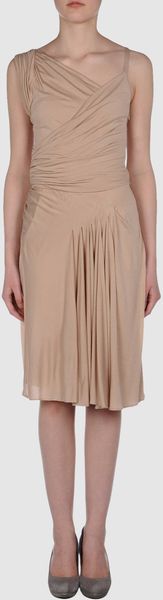 N°21 3/4 Length Dress in Beige - Lyst