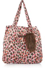 See By Chloé Printed Nylon Tote with Keyfob