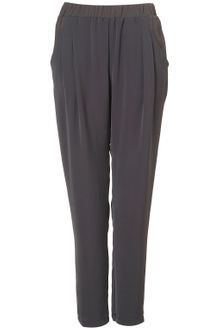 Topshop Chiffon Waistband Joggers - Lyst