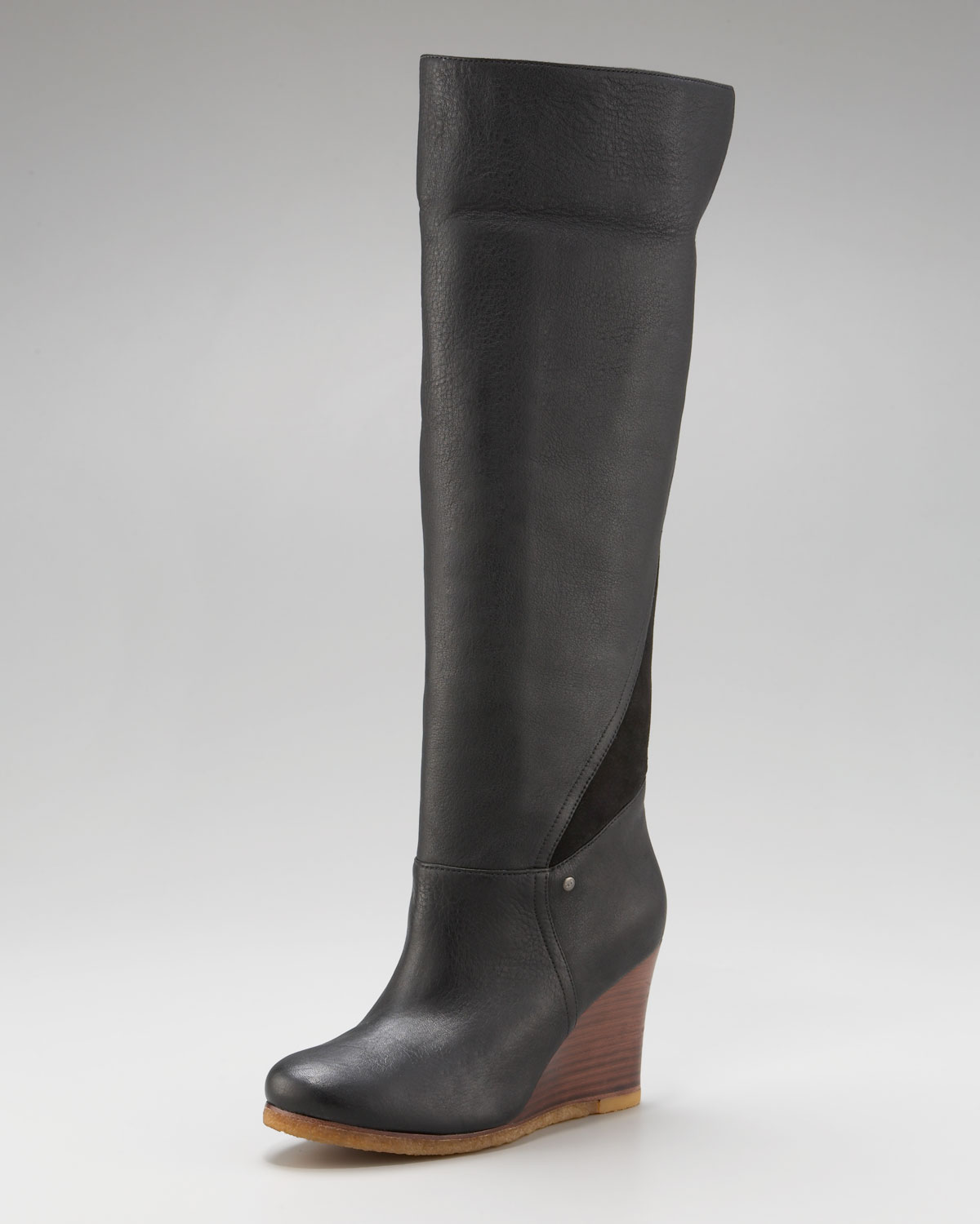 Ugg Ravenna Cuffable Wedge Boot in Black (honey) Lyst