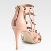 Valentino Studded Leather Cage Sandals in Pink (rose) - Lyst