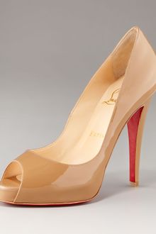 Christian Louboutin Very Prive Patent Open-toe Platform Pump - Lyst