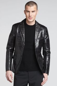 Jil Sander Eel-skin Blazer - Lyst