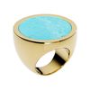 Michael By Michael Kors Michael Kors Large Slice Ring in Blue (turquoise/ gold) - Lyst