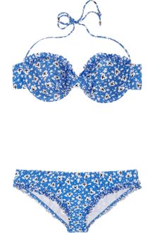Miu Miu Printed Underwired Halterneck Bikini - Lyst