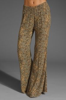 Free People Printed Wideleg Pull-on Pant - Lyst