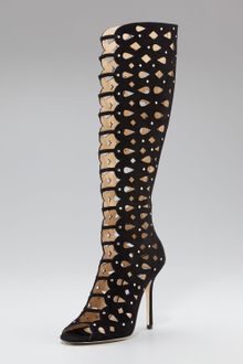 Jimmy Choo Studded Cutout Boot - Lyst