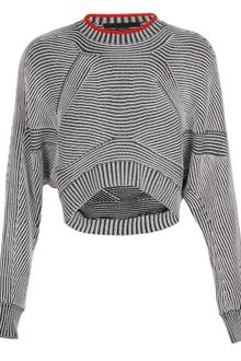 Alexander Wang Ribbed Cotton Knit Shrug Top - Lyst